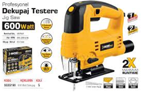 SGS 600W PROFESYONEL DEKUPAJ MAKİNESİ